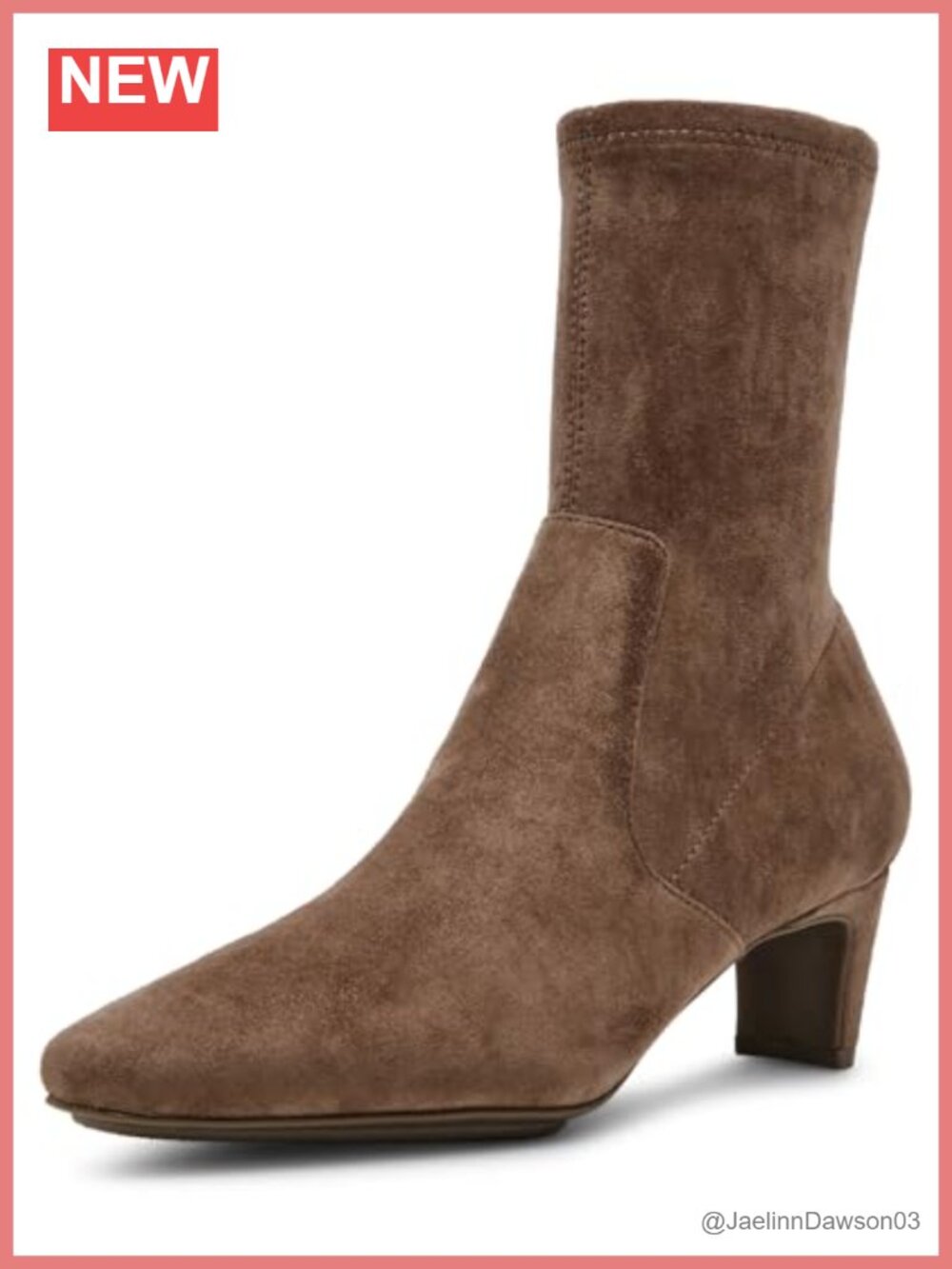 Faux Suede Ankle Booties with Kitten Heel & Tassels - Women's